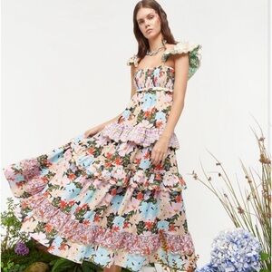 CeliaB Kaira floral Dress Size XL—worn for one event.